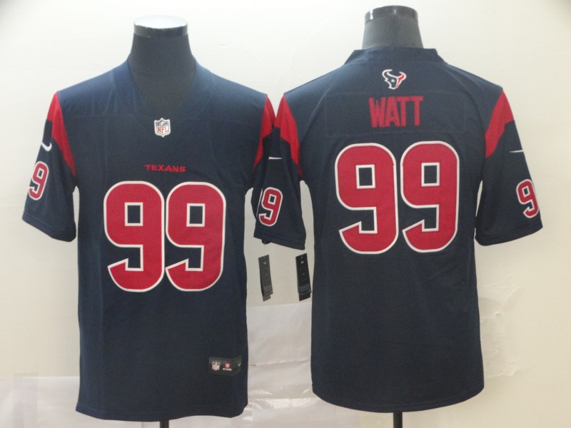 Men's Houston Texans #99 J.J. Watt 2019 Navy Blue Color Rush Limited Stitched NFL Jersey
